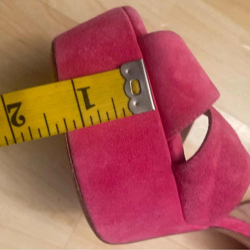 Stuart Weitzman Pink Platform Sandals